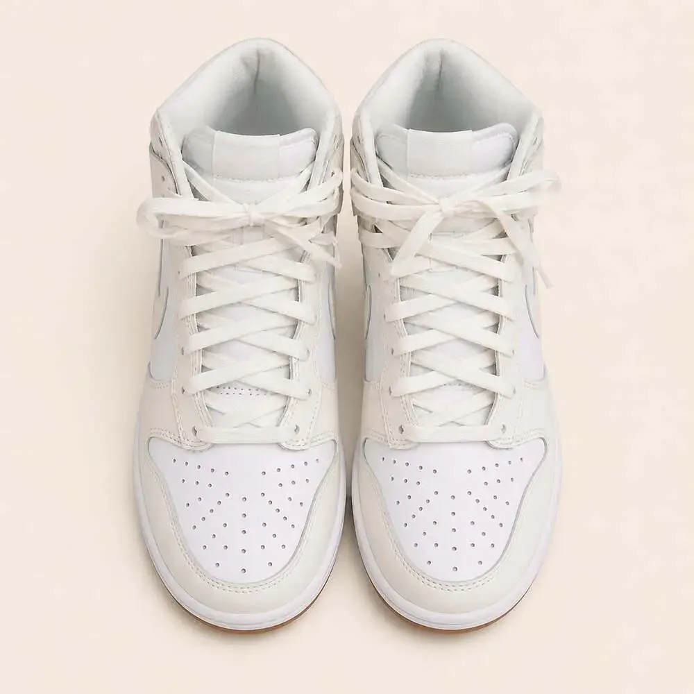 Nike Dunk High Summit White Sail Gum Sole Women’s 8 NWOT Clean Minimal Y2K